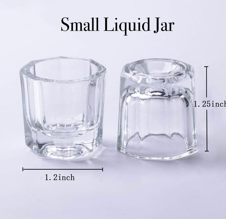 GLASS LIQUID JAR - Small size