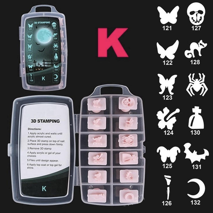 NAIL Art Design - 3D Stamping | Set 192 pcs