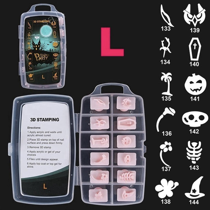 NAIL Art Design - 3D Stamping | Set 192 pcs