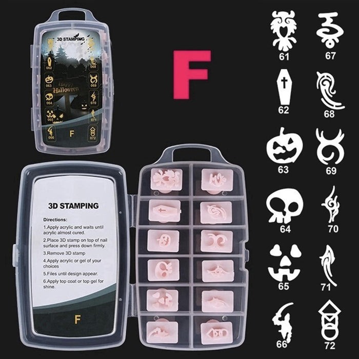 NAIL Art Design - 3D Stamping | Set 192 pcs