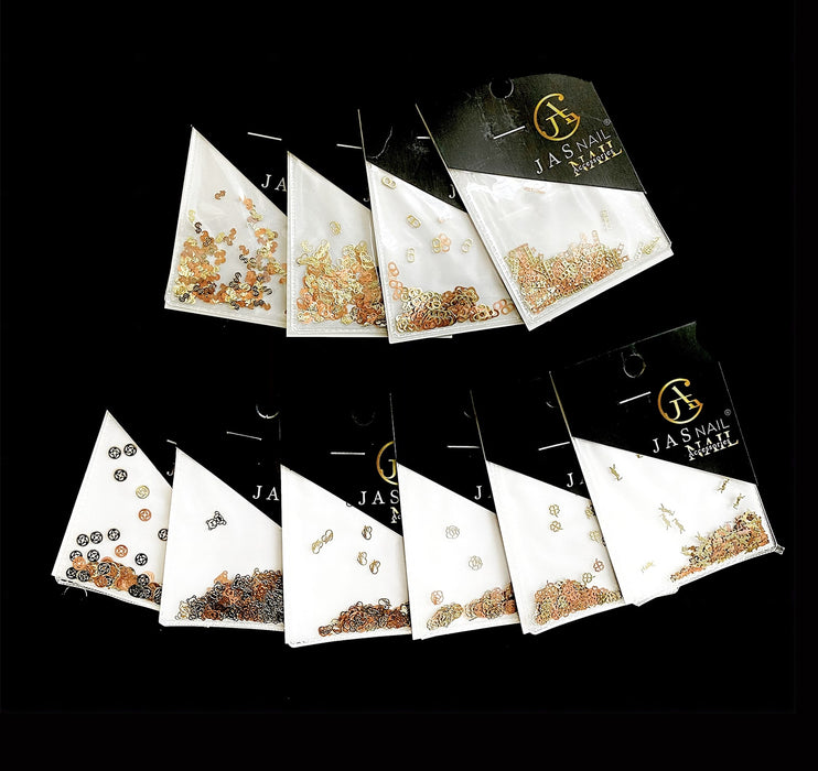 NAIL DECORATION - SEQUINS - Symbol _ Brand name Collection | Set 10 pcs