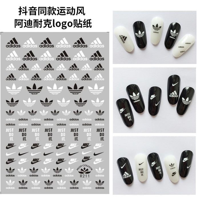 STICKER - SPORT BRAND- SILVER | SET 3 Pcs