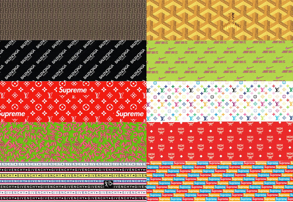 TRANSFER FOIL | MCM, BALENCIAGA, LV, SUPREME, NIKE, GIVENCHY, GUCCI | DFOTN05