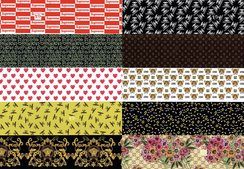 TRANSFER FOIL-SUPREME, LV, GUCCI, COMME DES GARÇONS PLAY, CHANEL | DFOTN01