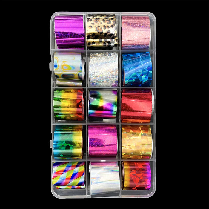 Transfer Foil - Colorful Glass 15 Pcs/ Box #1 | DFOCG01