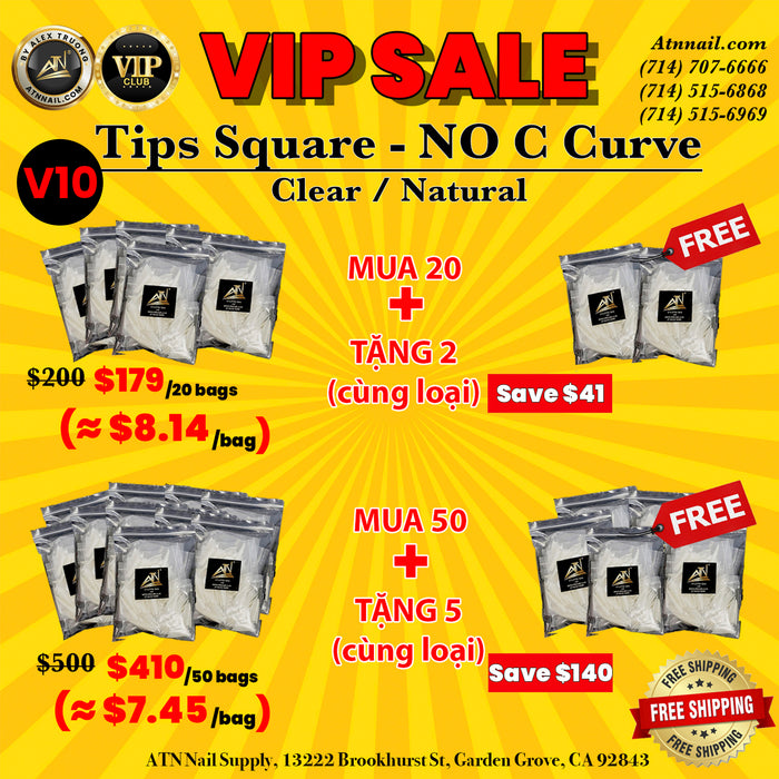 TIPS NO C -  XXXL SQUARE (0-9)