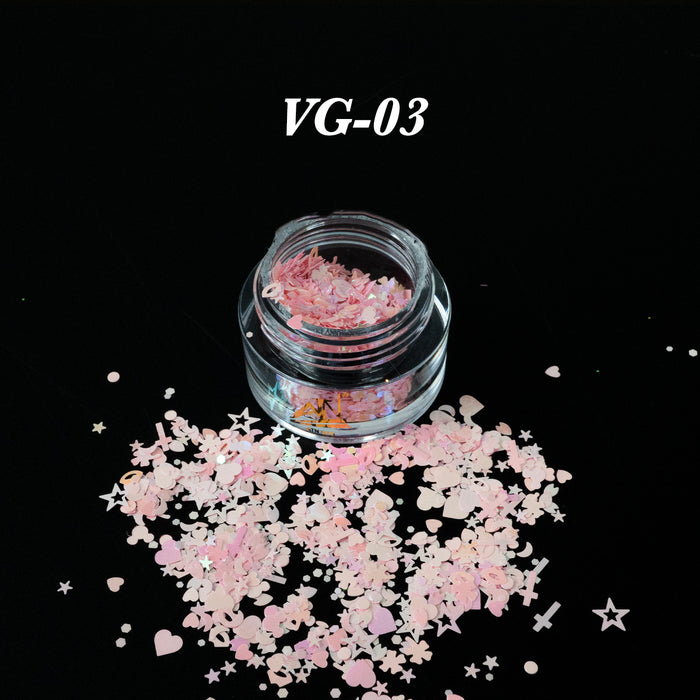 VALENTINE GLITTER- LOVELY HEART | 0.25 oz