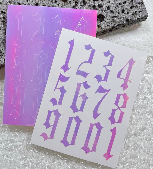 STICKER - Nail Art Airbrush Aurora  - Set B | 4 pcs