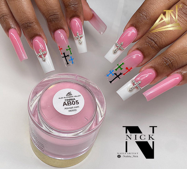ALEX Blooming Valley NUDE Collection – 18 Colors Acrylic Powder Set for Nails, Nude Tones, Professional Nail Art Decoration