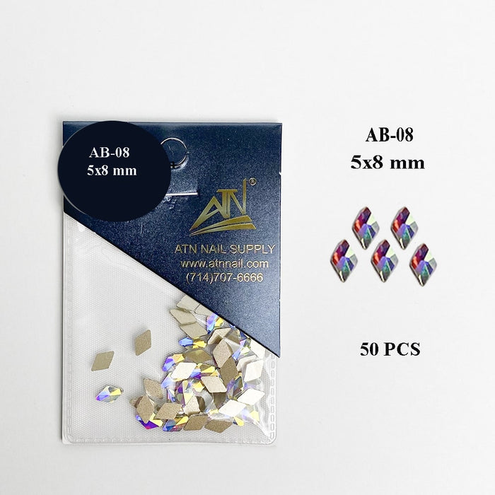 HIGH QUALITY 3D AB RAINBOW DIAMOND GEMSTONE - Flat Back