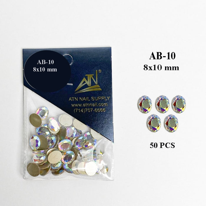 HIGH QUALITY 3D AB RAINBOW DIAMOND GEMSTONE - Flat Back