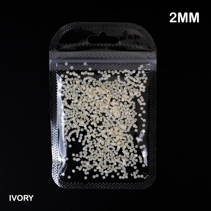 Flatback Pearl Beads | 2-3-4-5-6mm