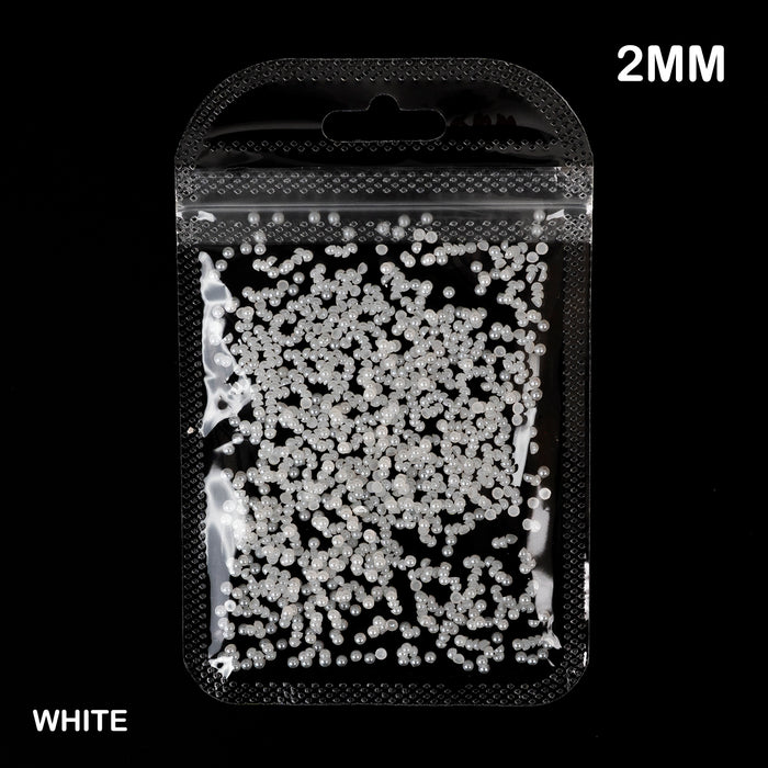 Flatback Pearl Beads | 2-3-4-5-6mm