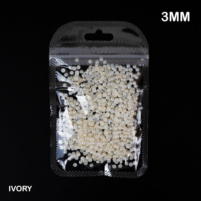 Flatback Pearl Beads | 2-3-4-5-6mm
