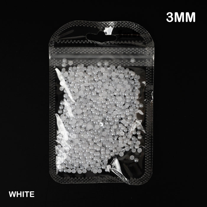 Flatback Pearl Beads | 2-3-4-5-6mm