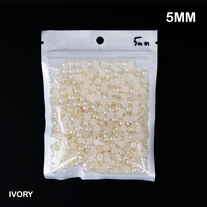 Flatback Pearl Beads | 2-3-4-5-6mm