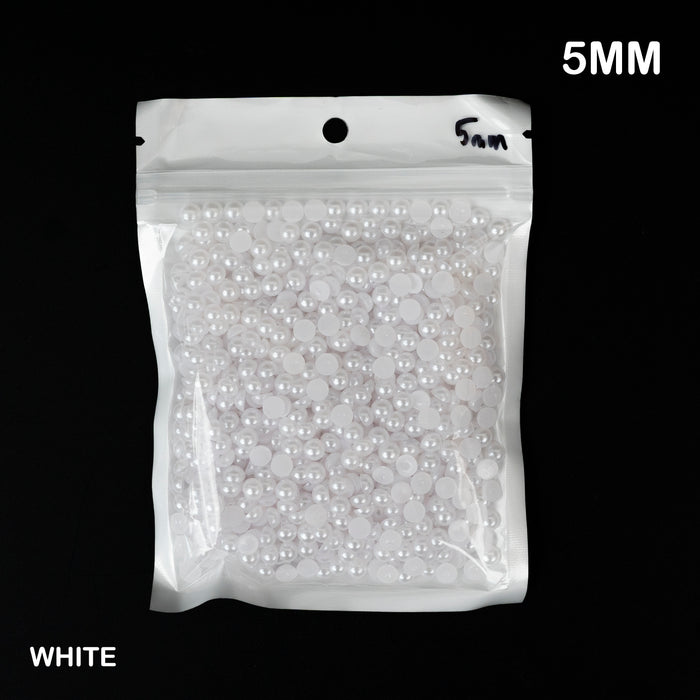 Flatback Pearl Beads | 2-3-4-5-6mm