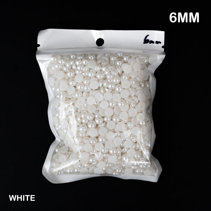 Flatback Pearl Beads | 2-3-4-5-6mm
