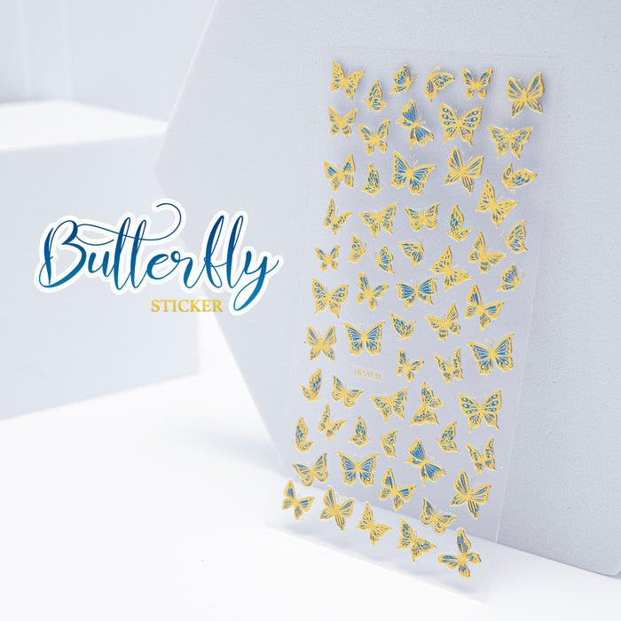 STICKER - GOLD HOLO BUTTERFLY | 1 PCS