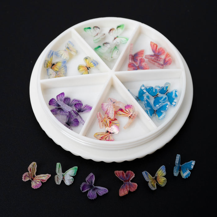 Nails Decoration - 5D Butterfly Set 6 Colors