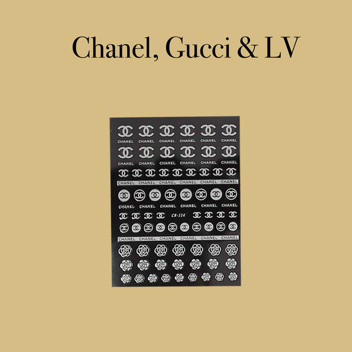STICKER - CHANEL, GUCCI & LV | SET 5 PCS