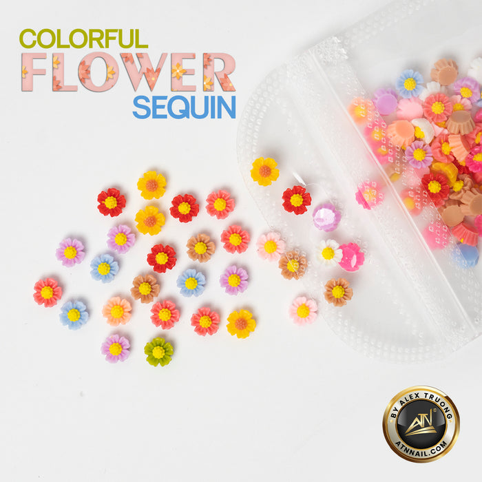 Nails Decoration - 5D Colorful Butterfly / Flower & Pearl