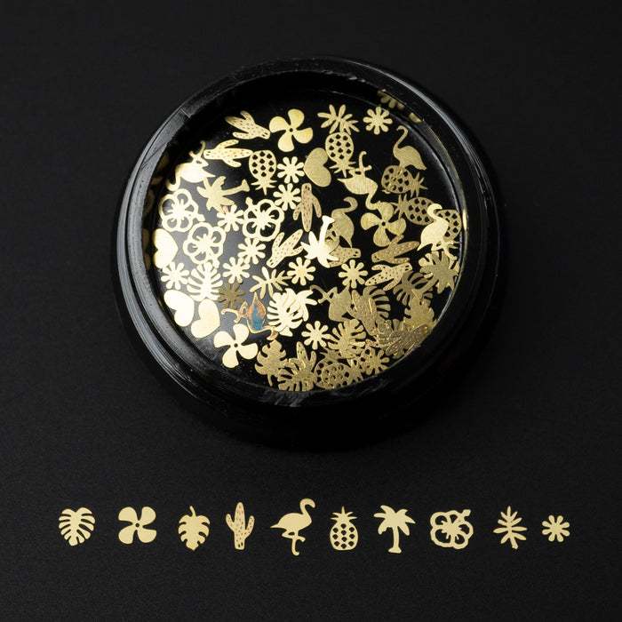 Copper Alloy Nails Decoration 5 Styles - Forest, Seaside, Tropical, Universe, Ocean
