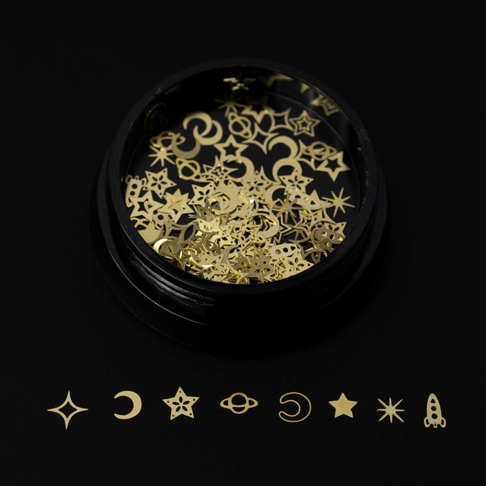 Copper Alloy Nails Decoration 5 Styles - Forest, Seaside, Tropical, Universe, Ocean