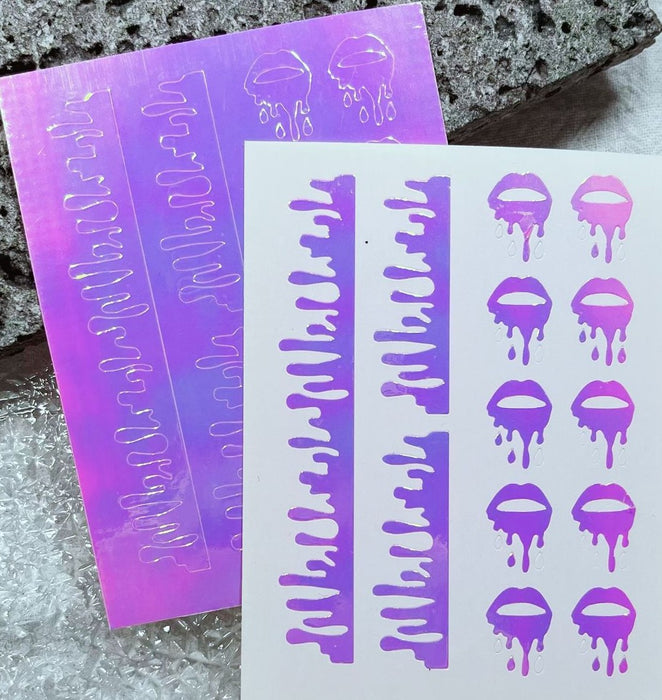 STICKER - Nail Art Airbrush Aurora - Set B | 4 pcs