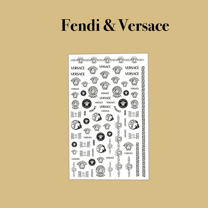 STICKER - FENDI & VERSACE | SET 6 PCS