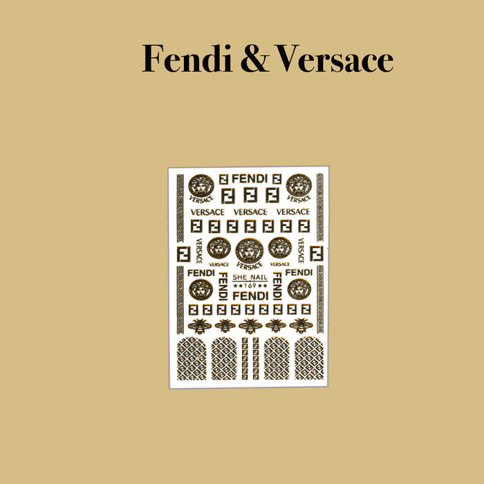 STICKER - FENDI & VERSACE | SET 6 PCS