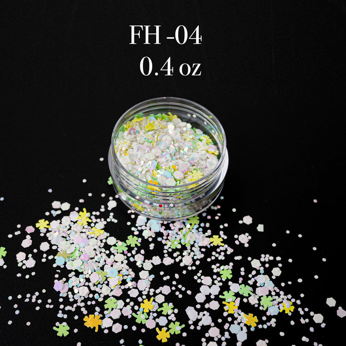 GLITTER - FANCY HEART | SET 12 JARS