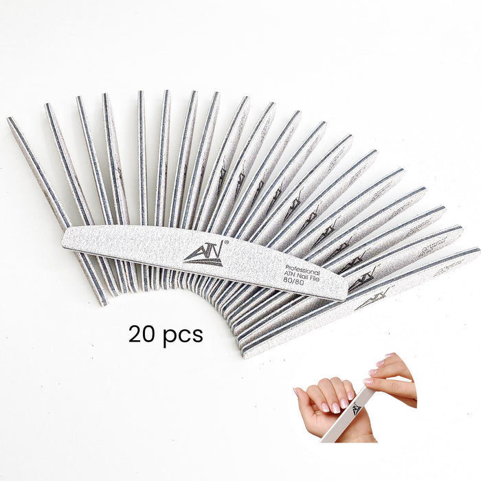 ATN - NAIL FILE 80/80 - 2 COLORS - Pack 20 pcs