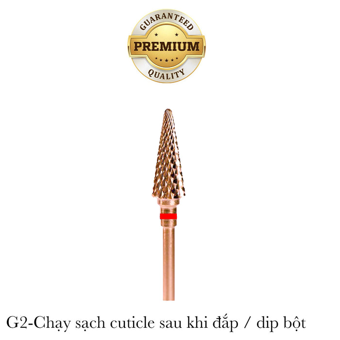 DRILL BIT - SAFETY 2 WAY - G2 | PHÁ GEL - CHẠY SẠCH CUTICLE