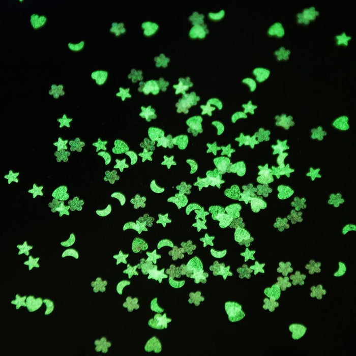 GLITTER - SET 4 - GLOW IN THE DARK
