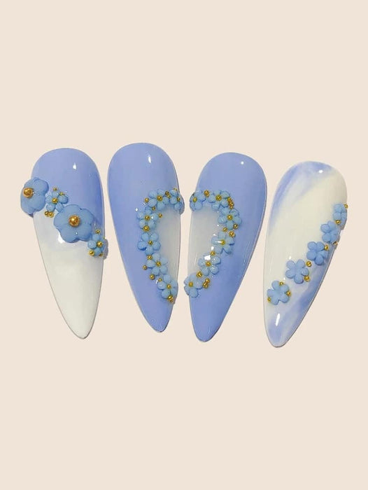 FLOWER SHAPED NAIL ART DECORATION