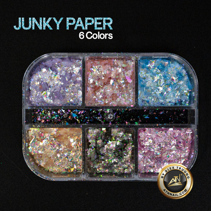 Nails Decoration - Chunky Paper | Set 6 colors
