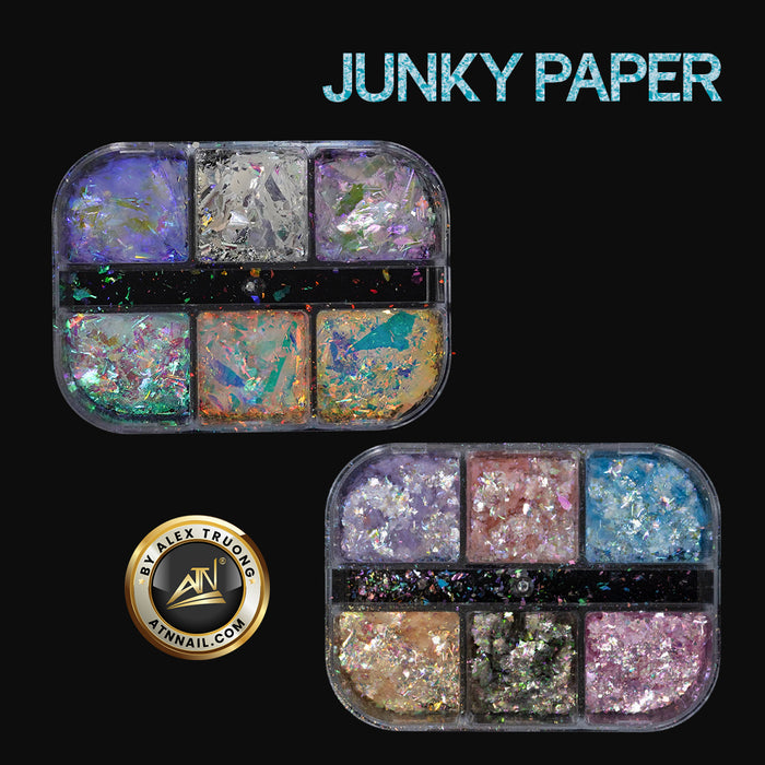 Nails Decoration - Chunky Paper | Set 6 colors