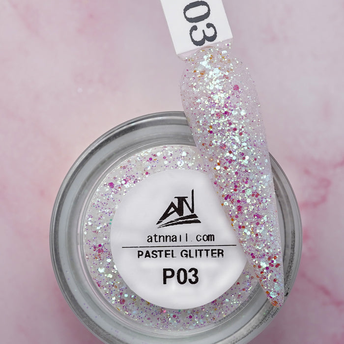 GLITTER - PASTEL GLITTER COLLECTION 14 COLORS | 0.5 OZ