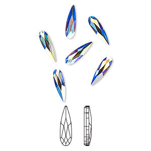 HIGH QUALITY 3D AB RAINBOW DIAMOND GEMSTONE - Flat Back