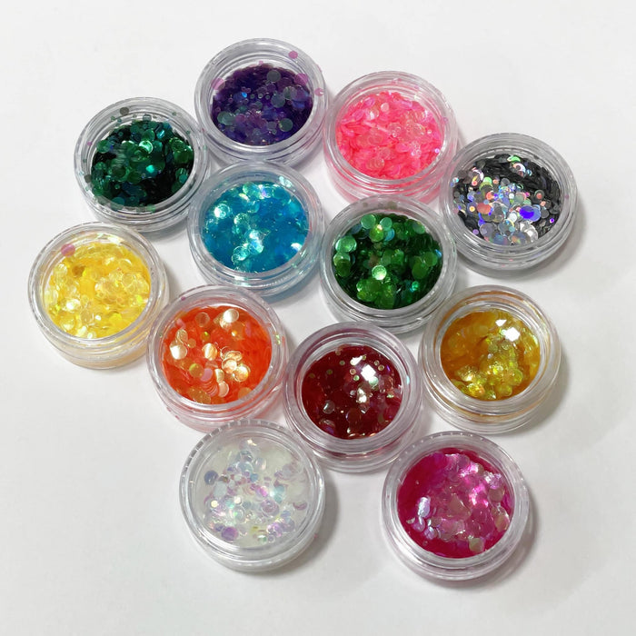 GLITTER – 12 Colors Round (Small)