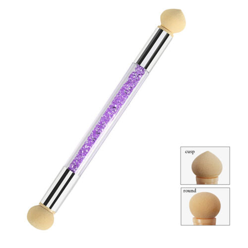 Ombre Nail Brush Double Head + 4 Sponge Head