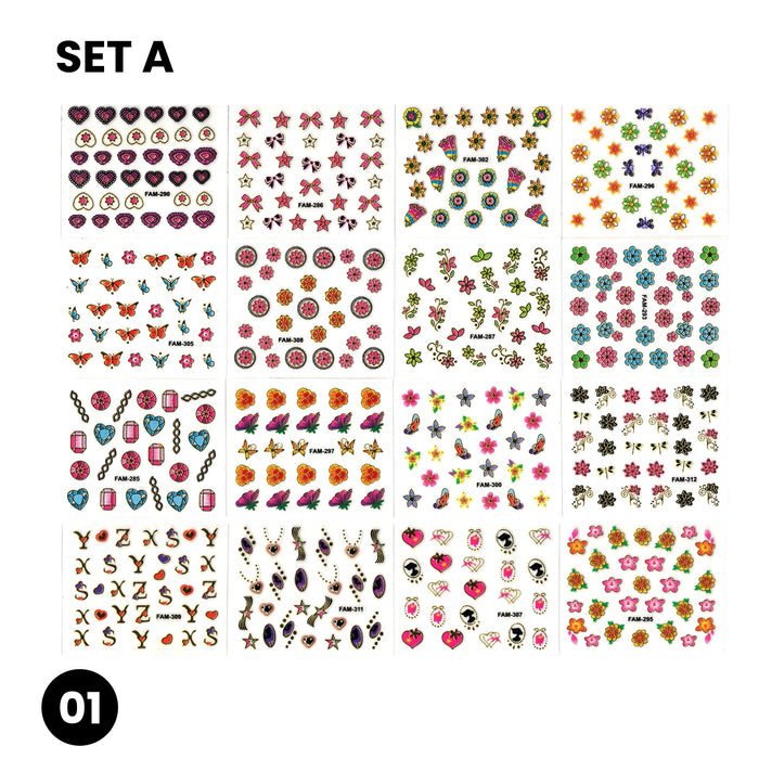 STICKER - 3D MULTIPLE DESIGN | SET 30 PCS