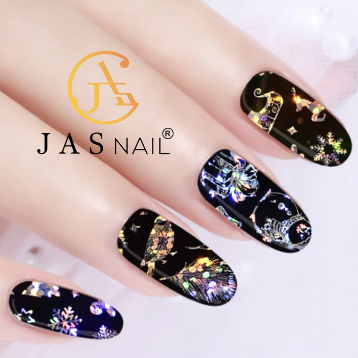 TRANSFER FOIL - CHRISTMAS HOLO BLACK | DFOTX02