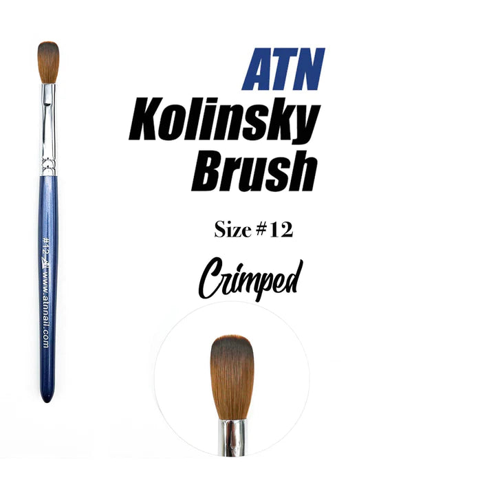 6 pcs Acrylic nail brushes/ Crimped 3D Nail art mink fur nail pen