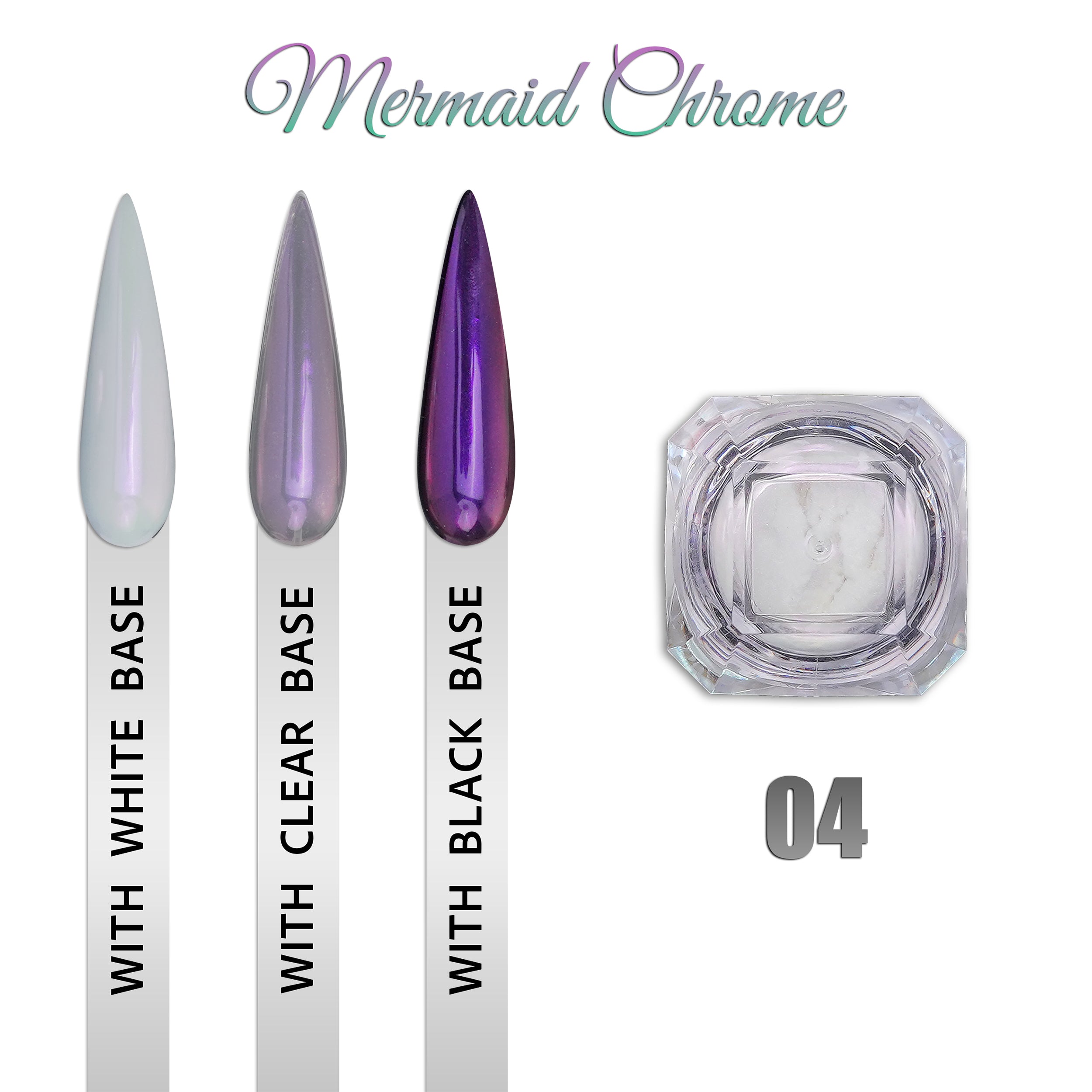 Mermaid Chrome 0.9gr - Set 6 Colors