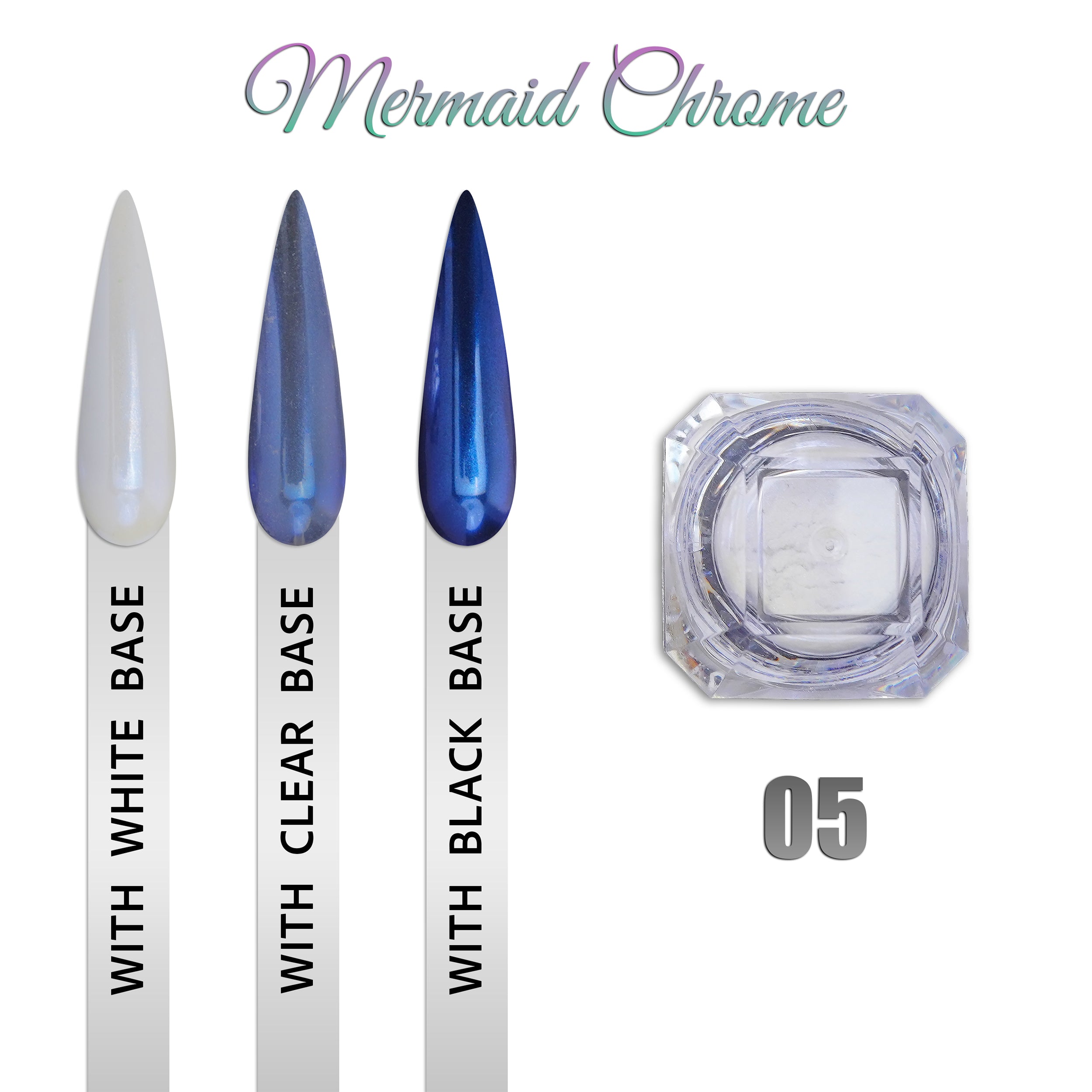 Mermaid Chrome 0.9gr - Set 6 Colors