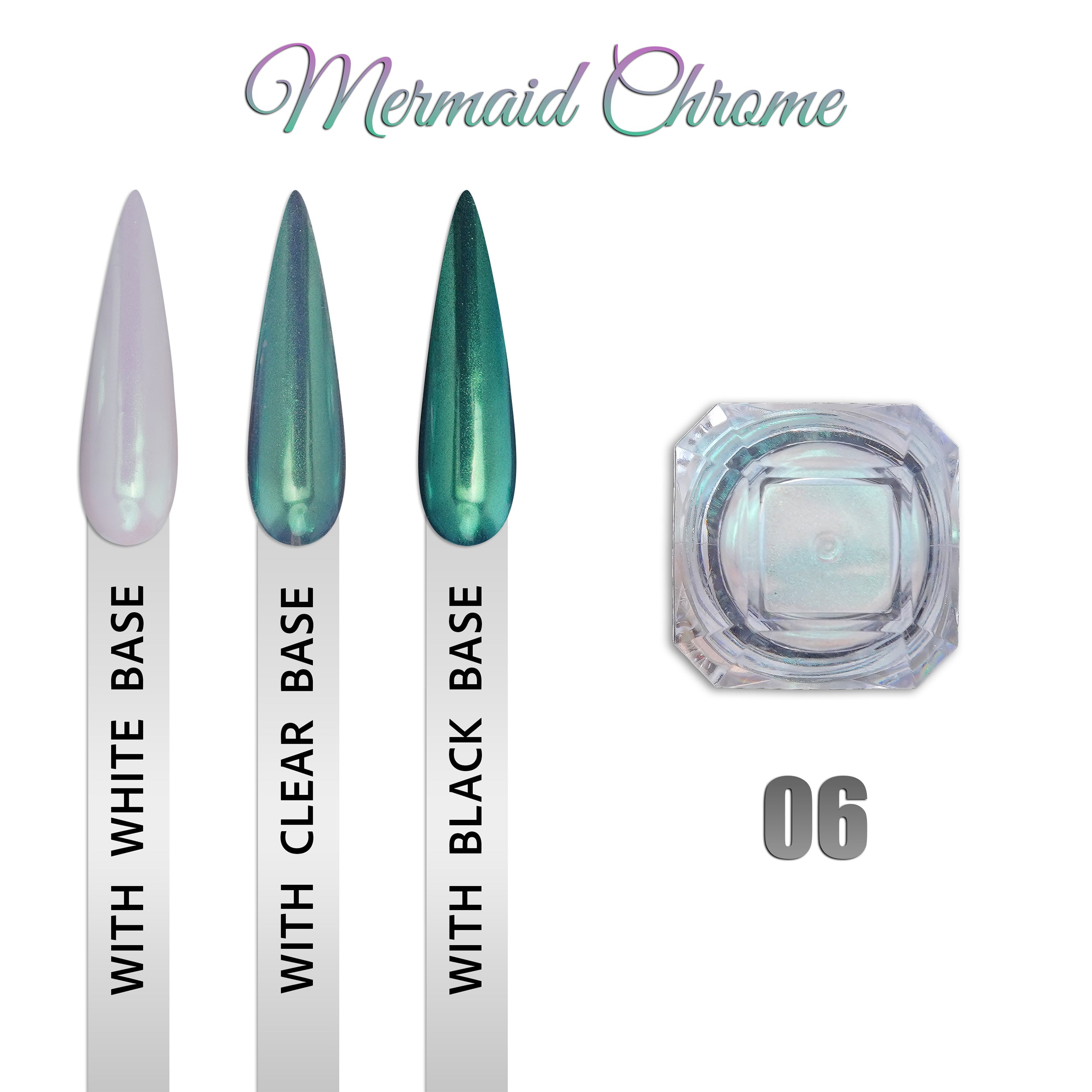 Mermaid Chrome 0.9gr - Set 6 Colors