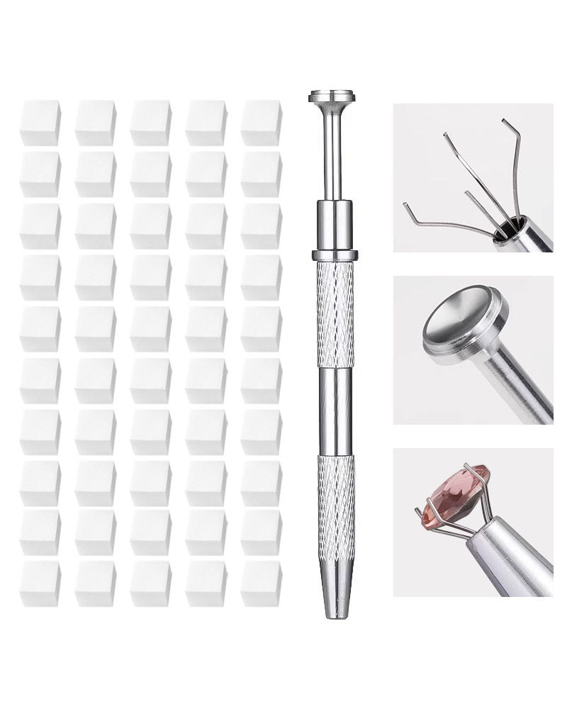 Nail Art Sponge with Grabbing Pen