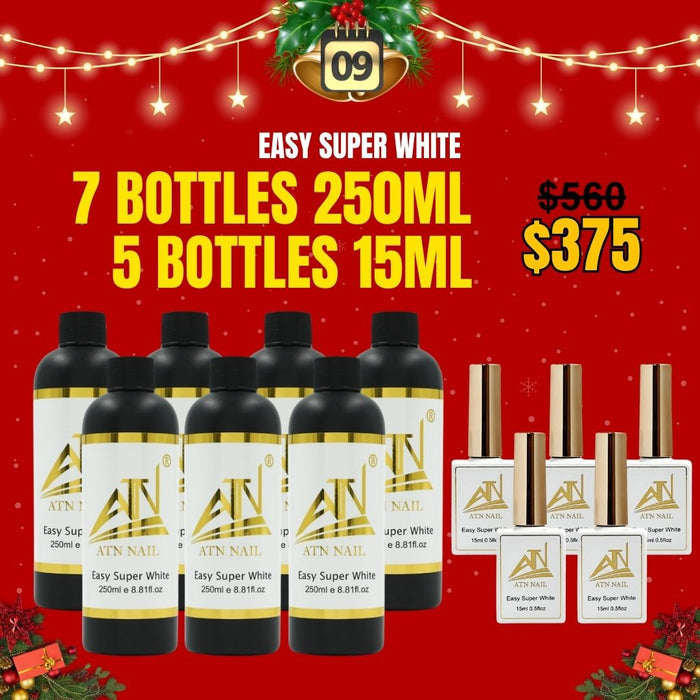 Easy Super White 250ml | Combo 7 Bottles 250ml + 5 Bottles 15ml